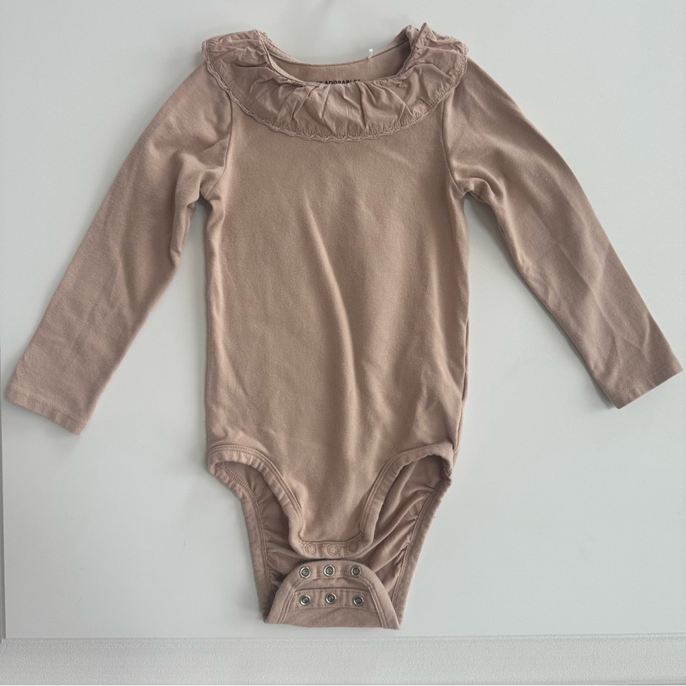 HM | Ruffled Collar Long Sleeve Kids One Piece
